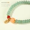 Nueva pulsera de cuentas de jade fresca y artística de estilo chino, diseño de nicho femenino, pulsera de calabaza multi-Fu de alta calidad