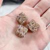 Bola de diamante incrustada con cuentas de cristal de pedrería, cuentas con agujero, cuentas espaciadoras, hechas a mano, material para colgante de pulsera de mano, accesorios de joyería DIY al por mayor