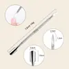 Set de Empujador de Cutícula y Cortaúñas de Acero D501 en Stock de Fábrica para Técnicos de Uñas, Set de Herramientas para Uñas de Acero Empujador y Cortador