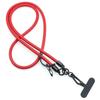 Cordón cruzado de 8 mm de cuero, tira redonda de cuero, clip trasero, junta, funda para tarjeta llave, multifuncional, puerto de carga, cordón para funda de teléfono