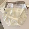 Nuevas Bragas de Algodón Puro con Borde de Encaje para Mujer, 100% Algodón, Refuerzo Extendido, Cintura Media, Ajustadas a la Cadera, Transpirables, Estilo Puro Deseo Femenino, Bragas Triángulo