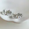 Novos Brincos Argola de Diamante em Formato de Coração Super Brilhantes Mais Vendidos de 2025 para Mulheres, Brincos de Luxo Leve de Alta Qualidade com Temperamento Único