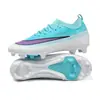 Chuteiras de futebol de cano baixo transfronteiriças, com cabedal fly-knit sem costura, travas TF para gramado sintético, travas AG para futebol de campo, tênis de treino para homens, mulheres e crianças