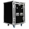 Gabinete flight case para chassi de amplificador mixer 16U 12U áudio 8U gabinete de equipamento de performance