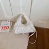 Bolsa de Mão Fashion com Estampa de Bolinhas para Mulheres, Novo Estilo Transfronteiriço, Bolsa de Ombro Simples, Bolsa Transversal Estilosa e Versátil