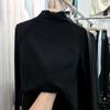 Camiseta Base de Cuello Medio Alto De Rong para Mujer, Nuevo Estilo Otoño e Invierno 2025, Elegante, Ajustada, Cálida, Camiseta de Manga Larga para Estudiantes, Top de Mujer