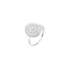 Anillo de Encaje para Mujer Moderno de Nicho Versátil Anillo Abierto de Alto Nivel Moda Estilo Étnico Patrón Hueco Anillo para Dedo de Comida