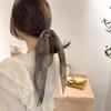Diadema de Banda para Cola de Caballo de Hilo de Verano Super Hada Diadema de Celebridad de Internet Lazo de Pintura de Tinta para Cabello Cuerda para el Cabello Accesorios para el Cabello