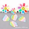 Pasador Cabeza Sonriente Adorno para el Cabello Material Nube Accesorios para el Cabello de Bebé Amor Hecho a Mano Girasol DIY Infantil Parche para Zapato Croc