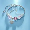 Pulseira Panjia Rosa Pulseira Gato KT Pulseira Desenho Animado Transfronteiriça Fofa Pando Hello Kitty Puxar Fábrica de Joias Atacado