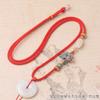 Collar Nudo de la Suerte Cordón Jade Hebilla de la Paz Jade Buda Estilo Nacional Ajustable Étnico Cordón Colgante Al Por Mayor