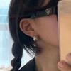 Fiebre Coreana Mismo Estilo Oval Semicírculo Grueso Japonés y Coreano Hueco Brillante Metal Frijol Pendientes Pendientes Largos en Forma de Gota para Mujeres