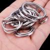 Anillo para Llaves de Acero Inoxidable 304 Anillo Plano Llavero Hebilla Colgante Pequeña Práctica Hebilla para Llaves Variedad de Opciones