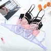 Comércio Exterior Sutiã Feminino Francês Orelha de Coelho Copo Lingerie Sutiã Mostrando Seios Grandes Pequenos Anti-Queda Respirável Verão Fábrica Atacado