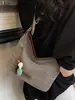 Bolsa de Palha Tecida Personalizada Estilo Coreano para Mulheres Verão 2026 Novo Estilo Bolsa de Praia para Férias Bolsa de Ombro Único Transversal Bolsa de Palha Estilosa