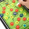 Treinamento Tático de Futebol Quadro de Orientação Tática Quadro Reto Peças Magnéticas Tabuleiro Tático Edição de Exercício Dobrável para Demonstrar