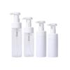 En stock 100120 ml150ml botella de espuma desmaquillante mousse limpiador facial botella espumosa Botella blanca transparente