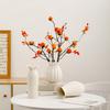 Vaso de Cerâmica Simples Shumen Luxo Acessível Ornamentos de Arranjo de Flores de Sala de Estar Flor Artificial Caqui Ruyi Recipiente de Flores Decorativo