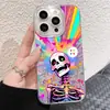 Funda para Teléfono Móvil Punk Europea y Americana Calavera Corazón Pluma Gasa Concha Manzana 18Promax Iphoneair Funda Protectora Divertida