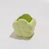 Uau Girassol Aço Inoxidável Garfo de Frutas Decoração de Mesa Conjunto de Potes de Cerâmica Talheres Requintados para Chá da Tarde