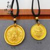 Loja de ouro mesmo estilo Vietnã areia ouro alta cor retenção amarelo Deus da Riqueza pingente cobre banhado a ouro cinco vias Deus da Riqueza Amarelo Deus da Riqueza acessórios faça você mesmo