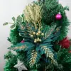 Nueva Flor de Navidad Brillante de 26 cm Decoraciones Navideñas Fiesta Hogar Accesorios de Rama Flores Navideñas Artificiales Flores Falsas