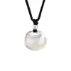 Collar Xiao Pang Fu para Mujer con Cordón Negro Nuevo Estilo Chino Bolsa Fu Peso Colgante Sólido Collar Estilo Chino Sin Color Regalo