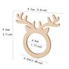 Hebilla Redonda de Madera Piezas de Madera de Pascua Anillo para Servilletas Suministros para Mesa de Comedor Decoración DIY para Fiestas en Casa Anillo para Servilletas Anillo de Madera