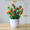 Hogar Sala de Estar Flores Artificiales Clavel de Simulación Flores Decorativas Ramo Flores de Seda Flores de Plástico Set de Bonsái Adornos Gipsófila