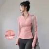 Chaqueta Profesional de Secado Rápido Top de Entrenamiento Ropa de Fitness Manga Larga para Mujer Ropa Deportiva para Exteriores Ropa de Yoga Conjunto
