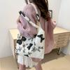 Bolsa de ombro estilo coreano com borboleta, bolsa de mão com design de renda, casual, simples, grande capacidade, bolsa de axila para deslocamento