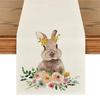 Toalha de Mesa Personalizada Coelho Fofo de Páscoa Transfronteiriça para Sala de Estar e Mesa de Jantar em Casa Decoração de Feriado Toalha de Mesa à Prova de Óleo Atacado