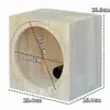 Caja de madera maciza tweeter de 1,5 pulgadas woofer de 4 pulgadas 5 pulgadas 6,5 pulgadas 8 pulgadas audio para coche caja vacía altavoz para casa