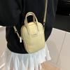 2025 Novo Estilo Couro Encerado a Óleo Vintage Bolsa de Cosméticos Feminina Grande Capacidade Moda Sensação de Alta Qualidade Portátil Viagem Bolsa Vertical de Armazenamento