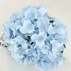 Novas Flores Artificiais, Estilo Pastoral, Hortênsia de Pétalas Grandes com 5 Ramos, Buquê de Mão DIY, Flores Artificiais para Casamento, Flores de Seda Artesanais Atacado