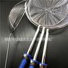 Malla de acero inoxidable para el hogar, filtro para fideos de pesca, colador de aceite, cocina, frito, pesca, cuatro centímetros, hilo de doble color, fuga, venta al por mayor
