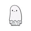 Venta Caliente Transfronteriza Divertida Linda Serie de Fantasmas Blancos Insignia de Metal Traje Combinación Broche de Halloween Pequeño Regalo