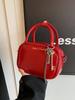 Bolsa Quadrada Pequena de Prata de Alta Qualidade para Mulheres Verão 2026 Novo Estilo Bolsa de Mão Simples e Fashion Bolsa de Ombro Casual Bolsa Transversal