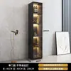 Armário de Vinho na Parede da Sala de Estar com Portas de Vidro, Armário de Armazenamento, Aparador, Vitrine de Luxo de Alto Padrão, Vitrine de Armazenamento de Chá