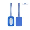 Cubierta de Nombre para Etiqueta de Equipaje de Viaje de Silicona Adecuada para Maletas y Mochilas, Disponible en Múltiples Colores, Etiqueta de Equipaje Cuadrada con Cuerda