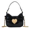 Bolso de Hombro para Niñas de Moda con Brillo Láser, Minibolso Dulce Corazón para Bebé, Nuevo Bolso de Cadena para Niños, Trendy