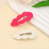 Pasador Lateral con Forma de Nube de Color Caramelo, Estilo Sencillo de Color Sólido, Pasador, Accesorio para el Cabello, Pinza para el Cabello para Mechones Sueltos