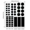 Bestseller internacional Adesivos LED blackout, resistentes a rasgos, à prova d'água, pretos, adesivos redondos de escurecimento, adesivos redutores de luz anti-tontura