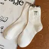 Calcetines de Estilo Primavera y Verano con Bordes Fruncidos, Puntos de Dibujos Animados, Lazo, Calcetines Largos con Patrones de Animales Lindos, Calcetines Zhuji al por Mayor