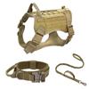 Correa Grande para Perro, Collar Táctico para Perro, Collar de Entrenamiento para Exteriores para Pastor Alemán, Juego de Tres Piezas para Perros Grandes