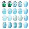 Venta transfronteriza, pulsera de cuentas artesanales, cuentas sueltas mixtas, 20/paquete, cuentas de vidrio de colores en stock, venta al por mayor de fábrica para mujeres