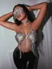 Camisola de verano YYF, nuevo estilo de discoteca de Amazon, ajustada, sin espalda, de red europea y americana, con pedrería y flecos