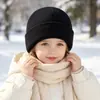 Gorro de Punto para Padres e Hijos Estilo Europeo Otoño Invierno Color Caramelo Lana Moda Unisex Cálido para el Frío