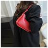 Moda para chicas estilo coreano bolso pequeño simple portátil bolso de mujer 2024 Invierno nuevo patrón piedra bolso de hombro axilar