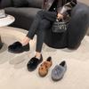 Zapatos Doudou Planos Planos Negros Suela Suave Un Pie Zapatos de Tela Old Beijing para Mujer 2025 Otoño e Invierno Nueva Moda Estampado de Leopardo